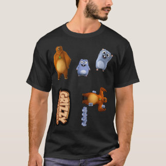Mens Womens Grizzy und Lemmungen Funny Kids Gesche T-Shirt