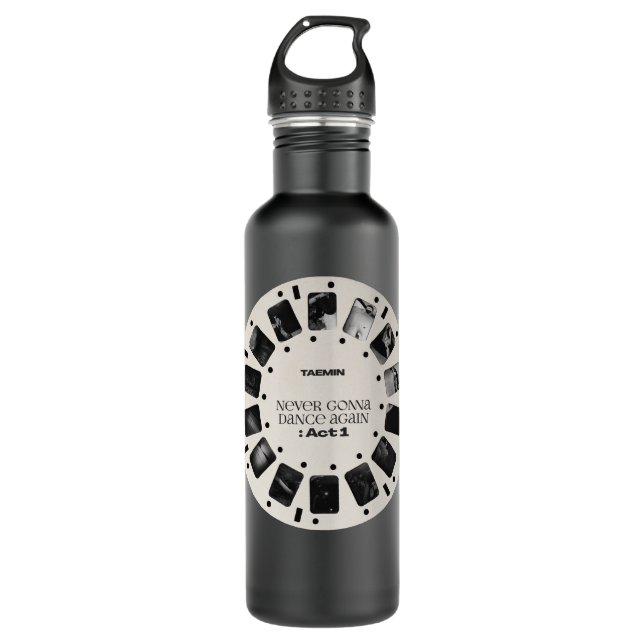 Mens Womens Shinee Taemin Nie Gonna tanzen wieder Edelstahlflasche (Vorderseite)