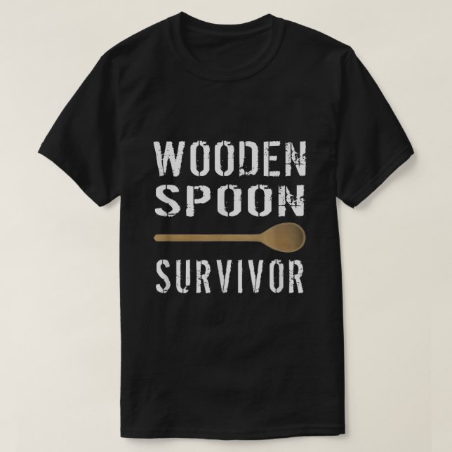 Mens Wooden Spoon Survivor T Shirt2894 T-Shirt (Design vorne)