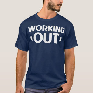 Mens WORKING OUT Gym Fitness Workout Bodybuilding T-Shirt