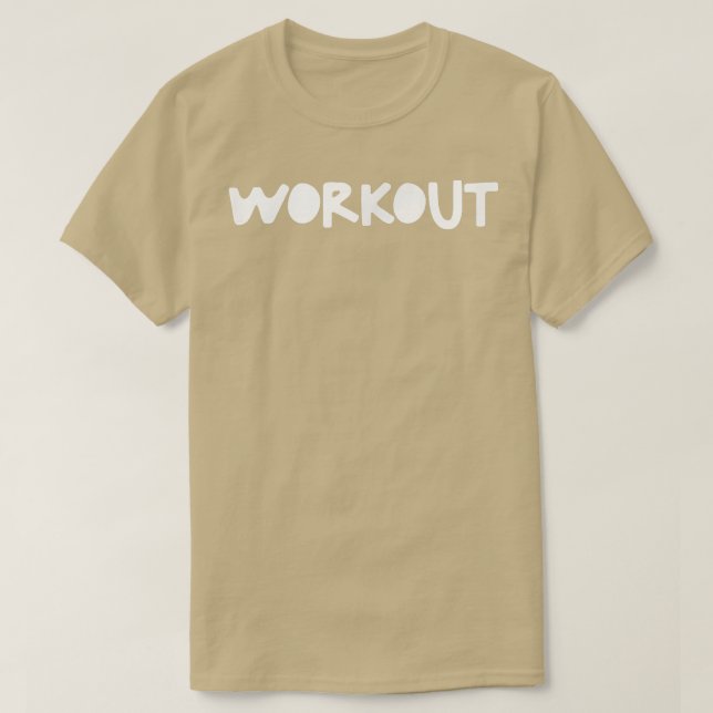 Mens WORKOUT Gym Fitness Workout Bodybuilding Moti T-Shirt (Design vorne)