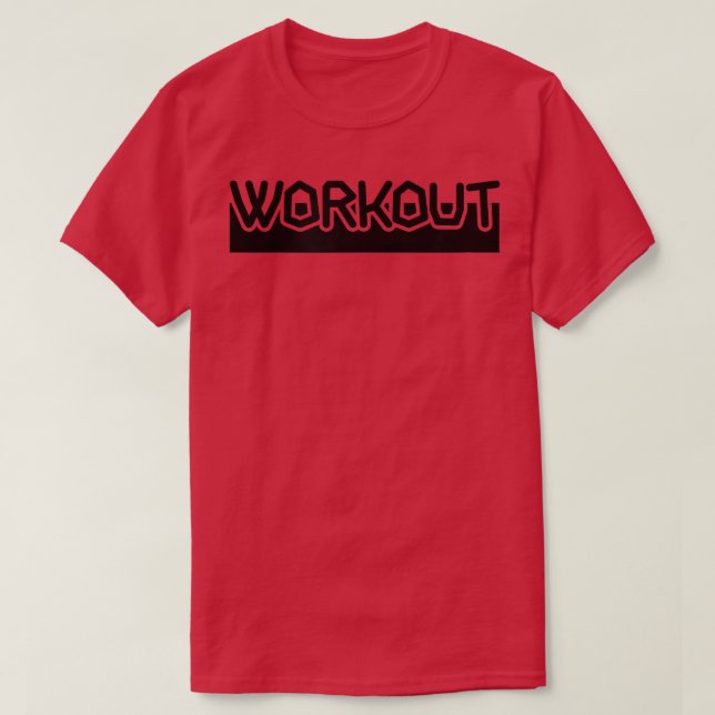 Mens WORKOUT Gym Fitness Workout Bodybuilding Moti T-Shirt (Design vorne)