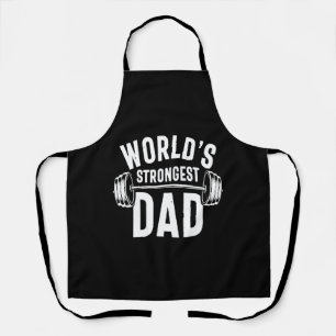 Mens World Strongster Vater Workout Trainingscym Schürze