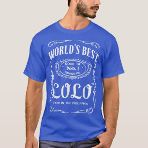 Mens World's Best Lolo 1 Grandpa Philippines Gran T-Shirt