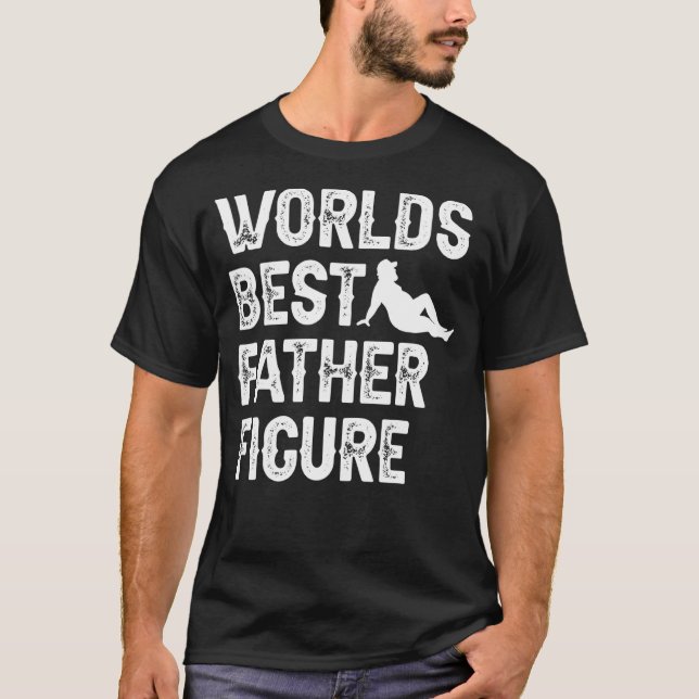 Mens Worlds best Vaterfigur Vater Bod Vathers Day T-Shirt (Vorderseite)