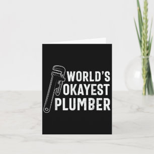 Mens Worlds, die am besten sind, Funny Plumber Zit Karte