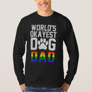 Mens Worlds Tokest Dog Vater Proud Lgbt Daddy Rain T-Shirt