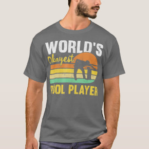 Mens Worlds Tokest Pool Player Retro Funny Billia T-Shirt