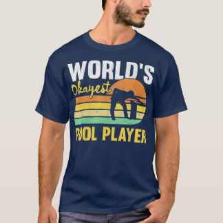 Mens Worlds Tokest Pool Player Retro Funny Billia T-Shirt