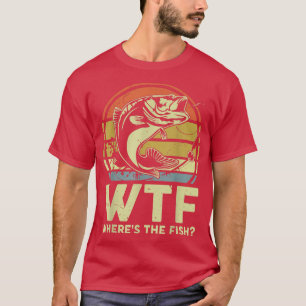 Mens WTF, wo der Tag der Fische Fische Fresken Ges T-Shirt