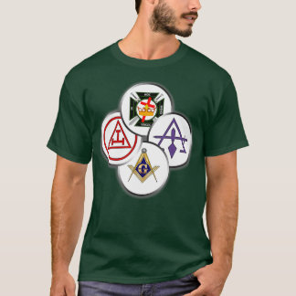 Mens York Rite Mason Circles Masonic T-Shirt