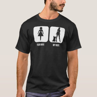 Mens your Ehefrau Meine Ehefrau Yorkshire Terrier  T-Shirt