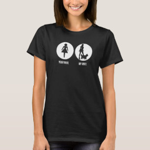 Mens your Ehefrau Meine Ehefrau Yorkshire Terrier  T-Shirt