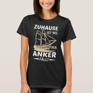 Mens Zuhause ist, wo der Anker Captain Crusad fall T-Shirt