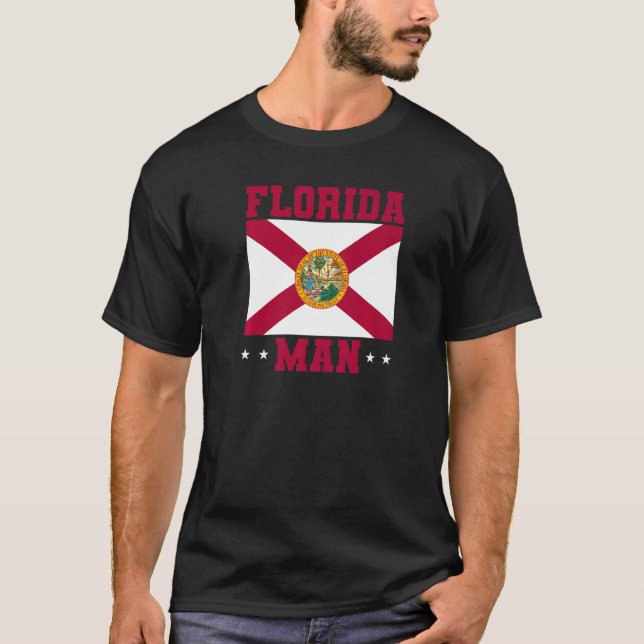 Mens Zuhause Staat Floridian Florida Man T-Shirt (Vorderseite)