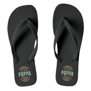 Mens Zum Opa Befördert Est. 2021 - Dad Opa Gif Flip Flops