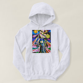 Mensch auf dem Mond Hoodie