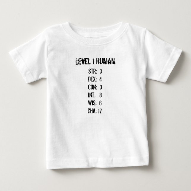 Mensch des Niveau-1 Baby T-shirt (Vorderseite)