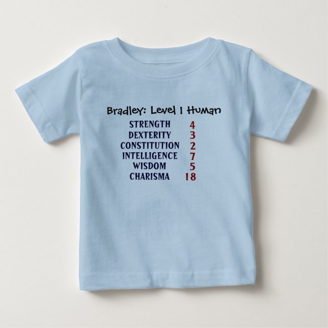 Mensch des Niveau-1 Baby T-shirt (Vorderseite)