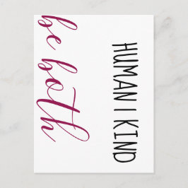 Mensch. Gut. Sei beides! Postkarte