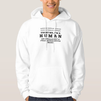 Mensch, Hallo, Binärcode Promo QR Code Tech Humor Hoodie