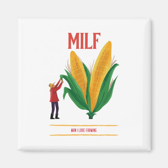 Mensch I Liebe Landwirtschaft Magnet (Vorne)
