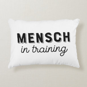 Mensch in Training Kinderzimmer-Kissen mit Akzent Dekokissen