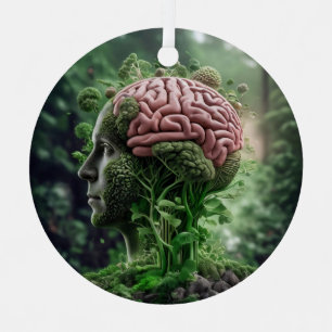 Mensch ist Natur - Menschliche Umwelt Bio Ornament Aus Metall