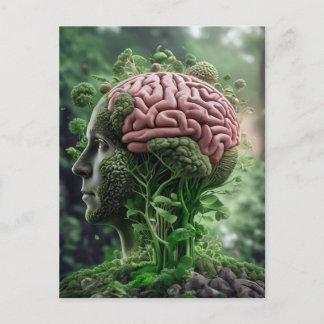 Mensch ist Natur - Menschliche Umwelt Bio Postkarte