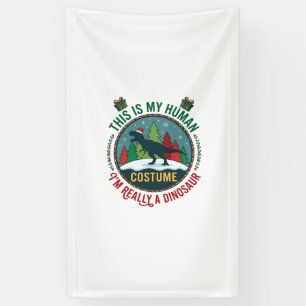 Mensch Kostüm Dinosaurier Weihnachten Santa Hut Ki Banner