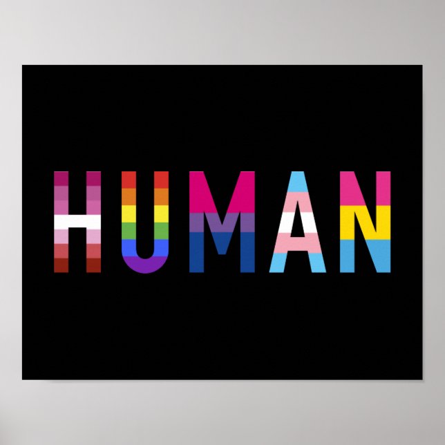Mensch mit lesbischer, homosexueller, bi, transgen poster (Vorne)