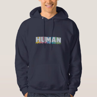 Mensch - Regenbogen Hoodie