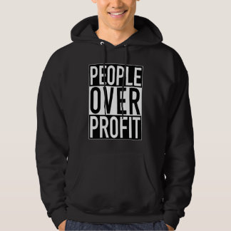 Mensch Über Profit Aktivist Humanitär Sozialist Hoodie