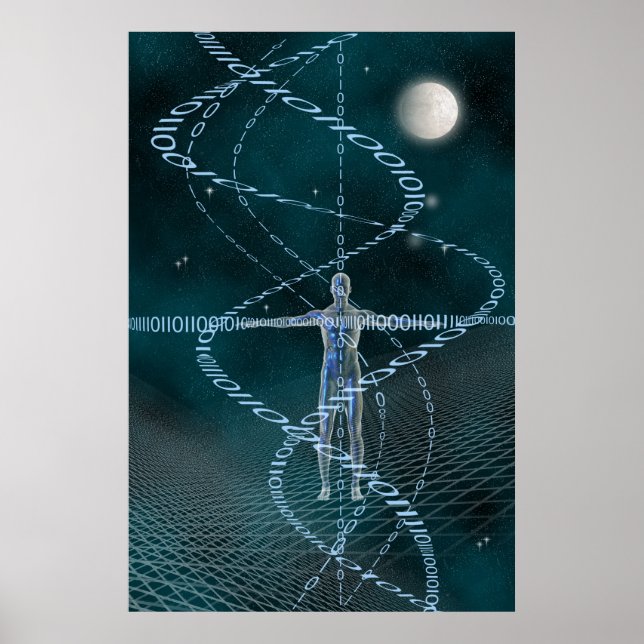Mensch und Cyberspace Poster (Vorne)
