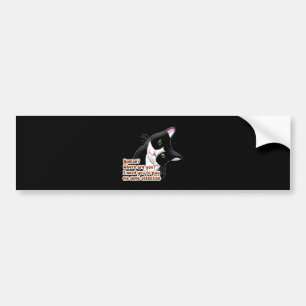 Mensch? Wo bist du? Katze Autoaufkleber