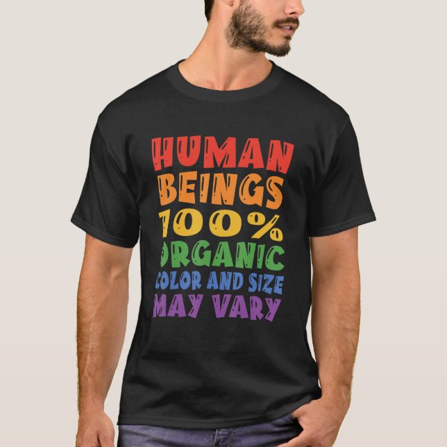 Menschen 100 Bio Farben und Größen können untersch T-Shirt (Vorderseite)