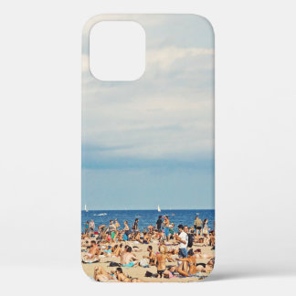 Menschen am braunen Sandstrand Case-Mate iPhone Hülle