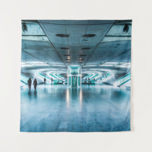 MENSCHEN AUF TUNNEL WANDTEPPICH