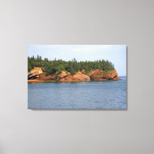 Menschen beim Seepaddeln in der Bay of Fundy bei S Leinwanddruck