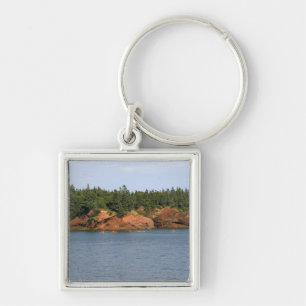 Menschen beim Seepaddeln in der Bay of Fundy bei S Schlüsselanhänger