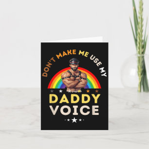 Menschen bringen mich nicht dazu, meine Daddy-Stim Karte