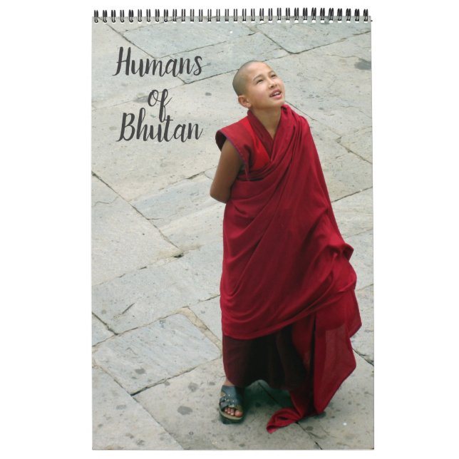 Menschen der bhutanischen Fotografie Kalender (Titelbild)