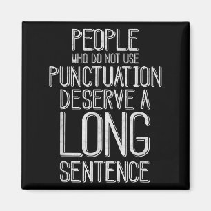 Menschen, die keine Punctuation lustige Grammatik Magnet