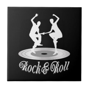 Menschen, die Rock ’n’ Roll tanzen Fliese