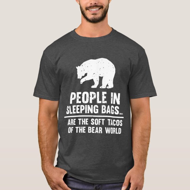 Menschen, die schlafen, sind weiche Tacos-Bären T-Shirt (Vorderseite)