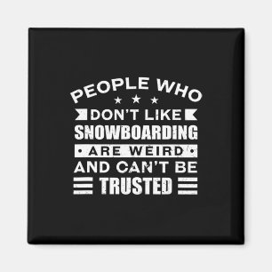 Menschen, die Snowboarden-Adventure Sport nicht mö Magnet