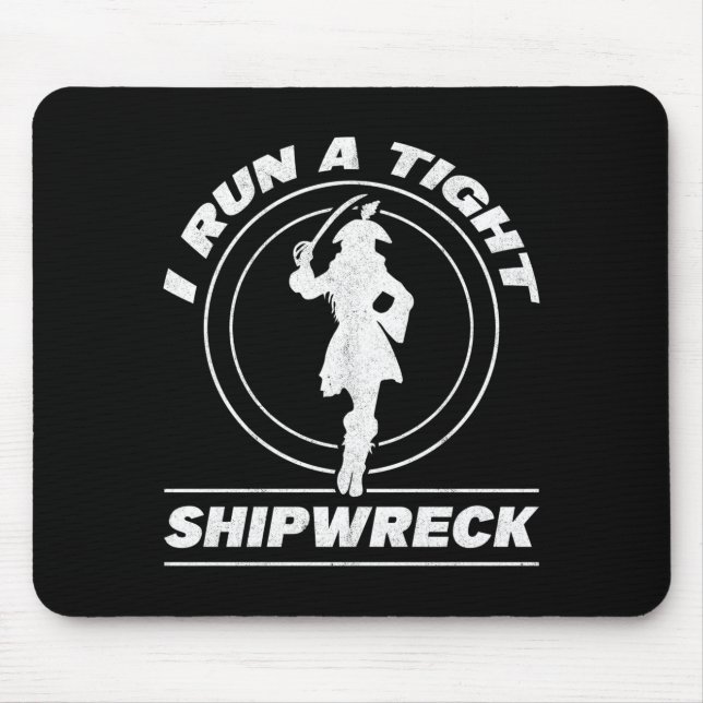 Menschen führen ein straffes Schiffswrack karibisc Mousepad (Vorne)