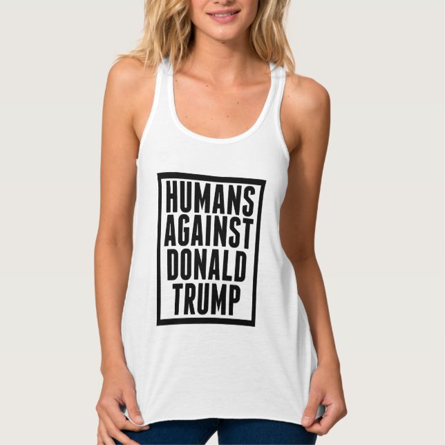 Menschen gegen Donald Trump Tank Top (Vorderseite)