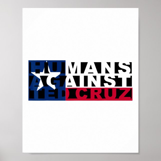 Menschen gegen Ted Cruz Poster (Vorne)