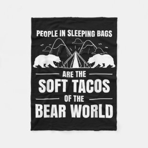 Menschen in Schlafsäcken sind weiche Tacos Bärenwe Fleecedecke